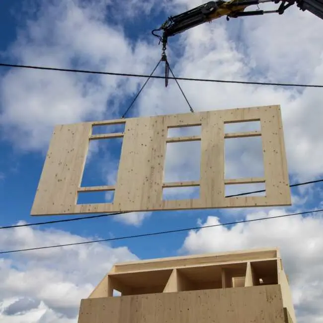Massieve CLT Houtbouw