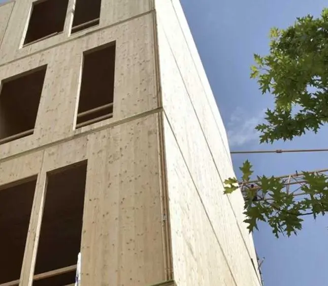 prefab CLT hout bouwen